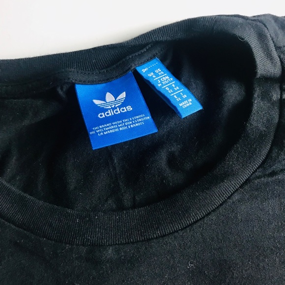 Adidas black muscle t-shirt with Floral logo sz xs - Picture 3 of 4